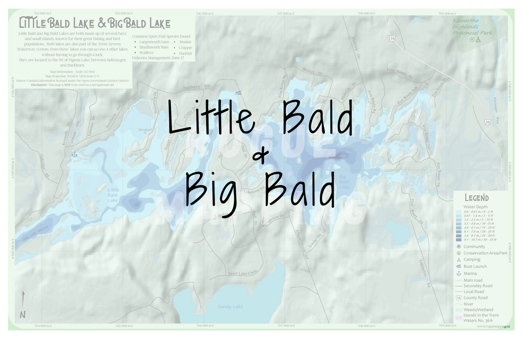 Little Bald Lake and Big Bald Lake