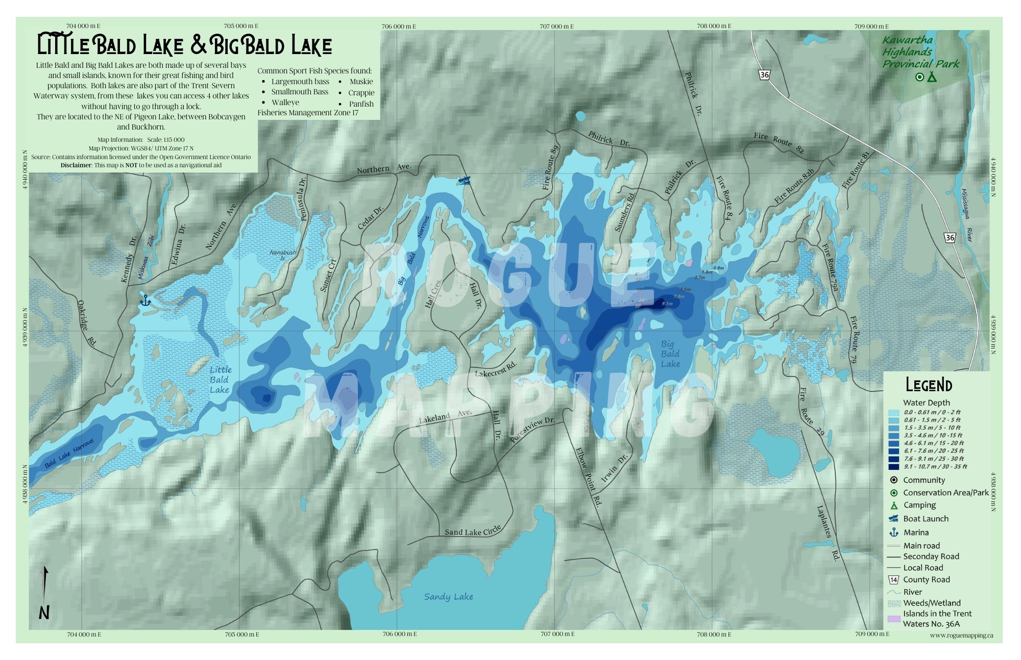 Little Bald Lake and Big Bald Lake