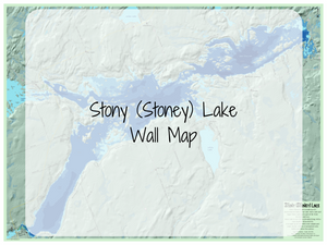 Stony (Stoney) Lake Wall Map